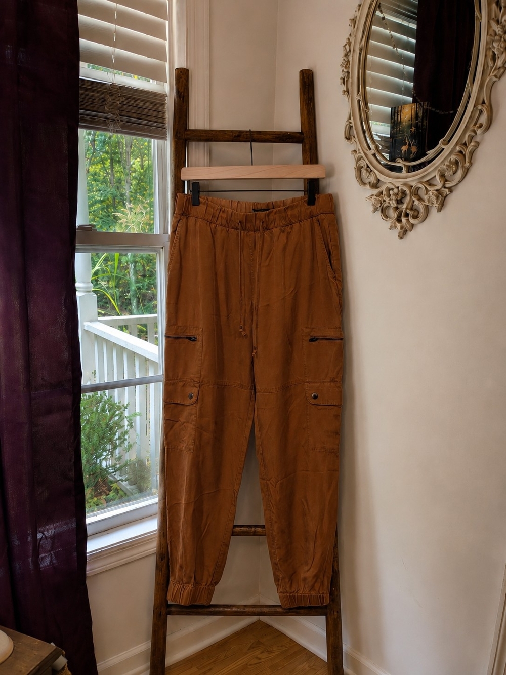 Banana Republic Rust Brown Cargo Jogger Pants